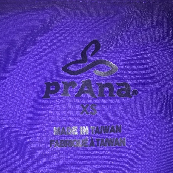 Prana Purple and Black Geometric Print Capri Leggings - Picture 5 of 5